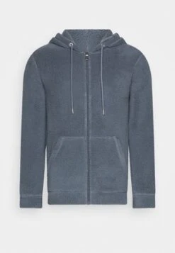 Pier One BORG ZIP-UP JACKET - Fleecejacke - Dark Green -Pier One 011099493b5240efb0f14d67b8673274