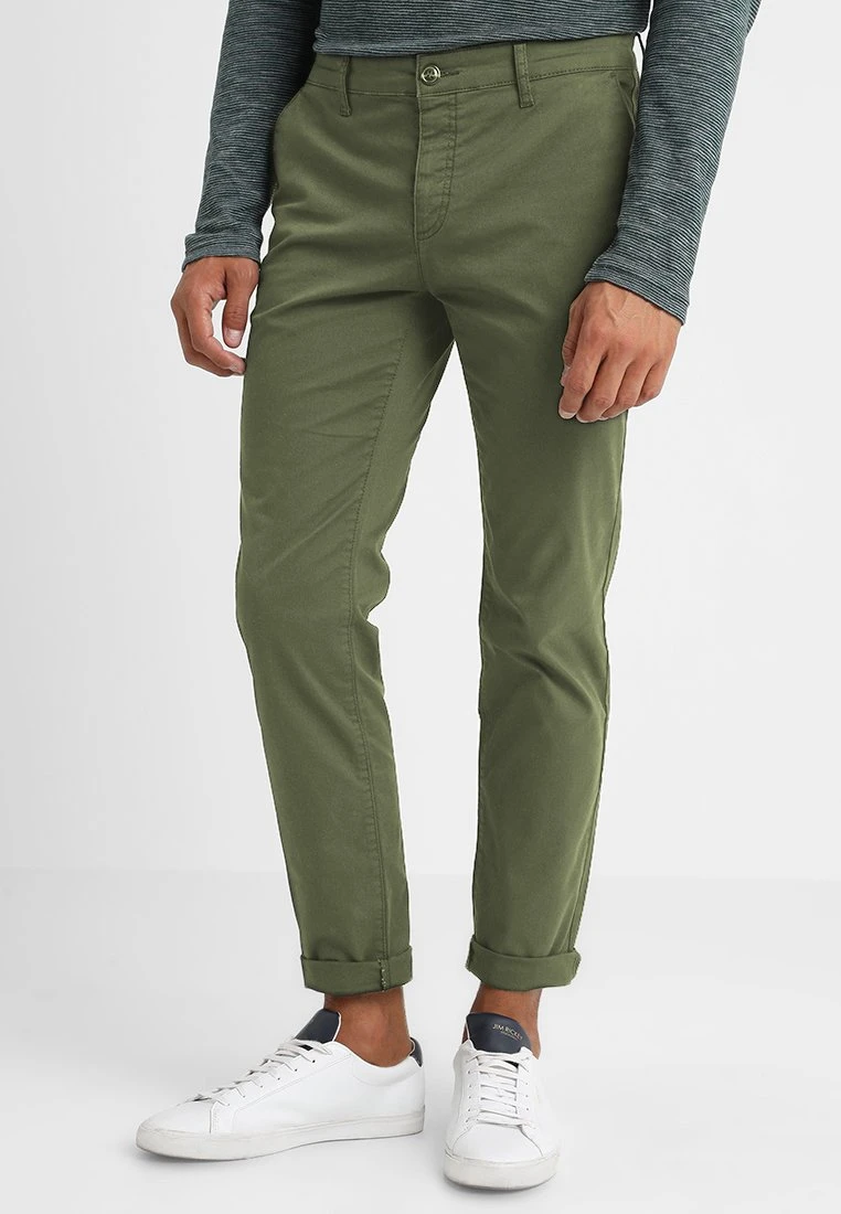 Pier One SLIM FIT CHINO - Chino - Dark Green 3 Pier One SLIM FIT CHINO - Chino - Dark Green