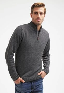 Pier One Strickpullover - Dark Grey Melange