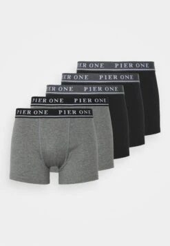 Pier One 5 PACK - Panties - Black/mottled Dark Grey
