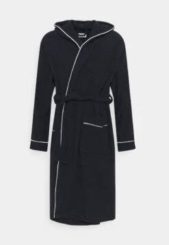 Pier One Bademantel - Dark Blue/white -Pier One 0fa2ae76ad544ce4b59723706ee9edae 2