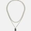 Pier One 2 PACK - Halskette - Silver-coloured -Pier One 10f41ce0c1944510a6e66259a8f1d8af