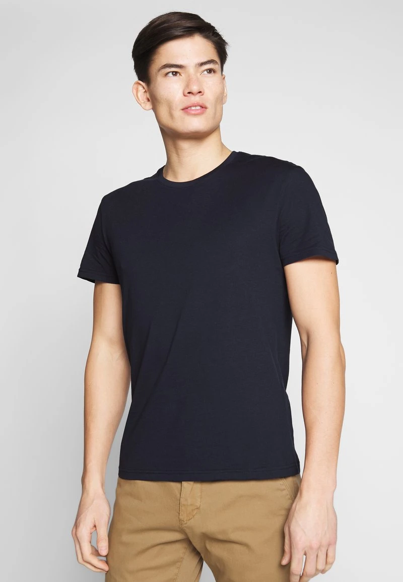 Pier One 2 PACK - T-Shirt Basic - White/dark Blue 5 Pier One 2 PACK - T-Shirt Basic - White/dark Blue – Bild 3