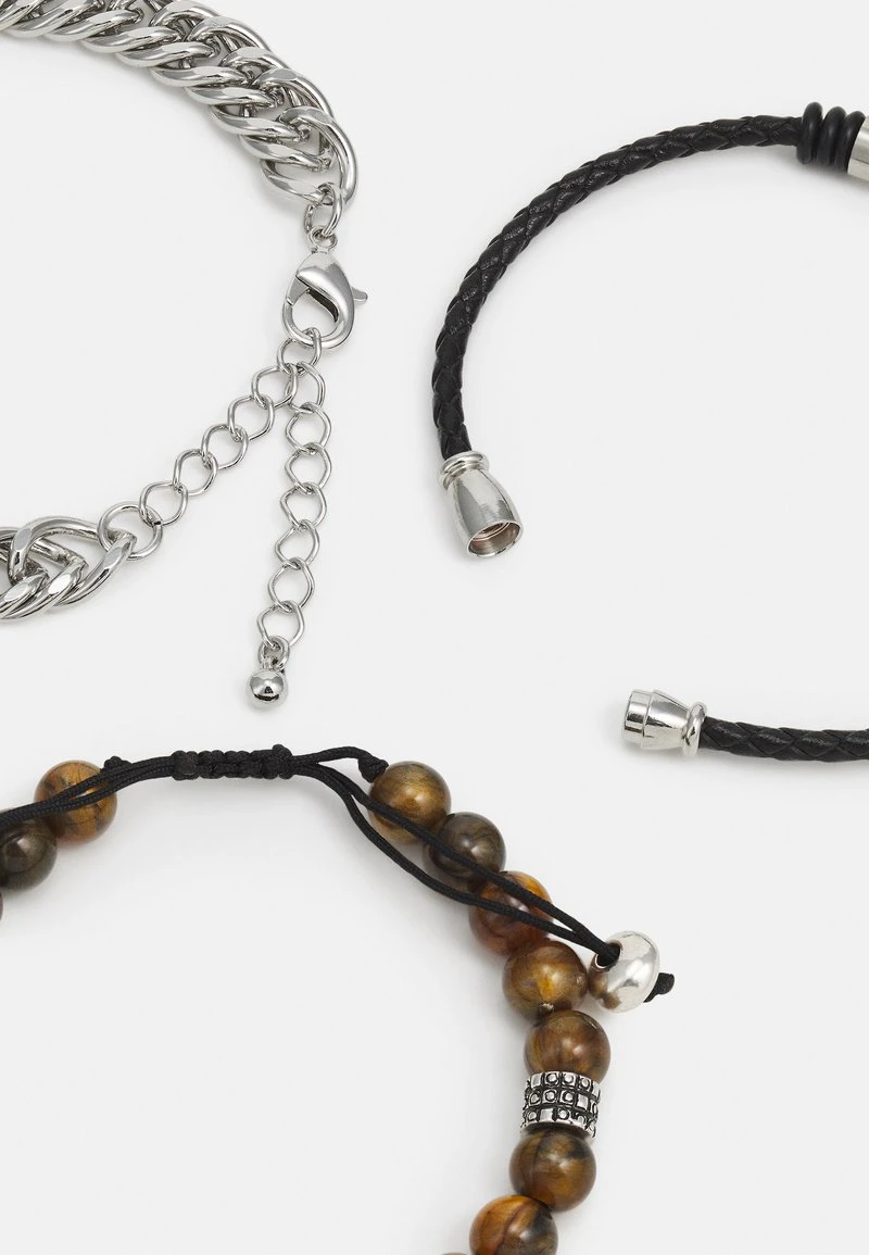 Pier One 4 PACK - Armband - Silver-coloured 4 Pier One 4 PACK - Armband - Silver-coloured – Bild 2