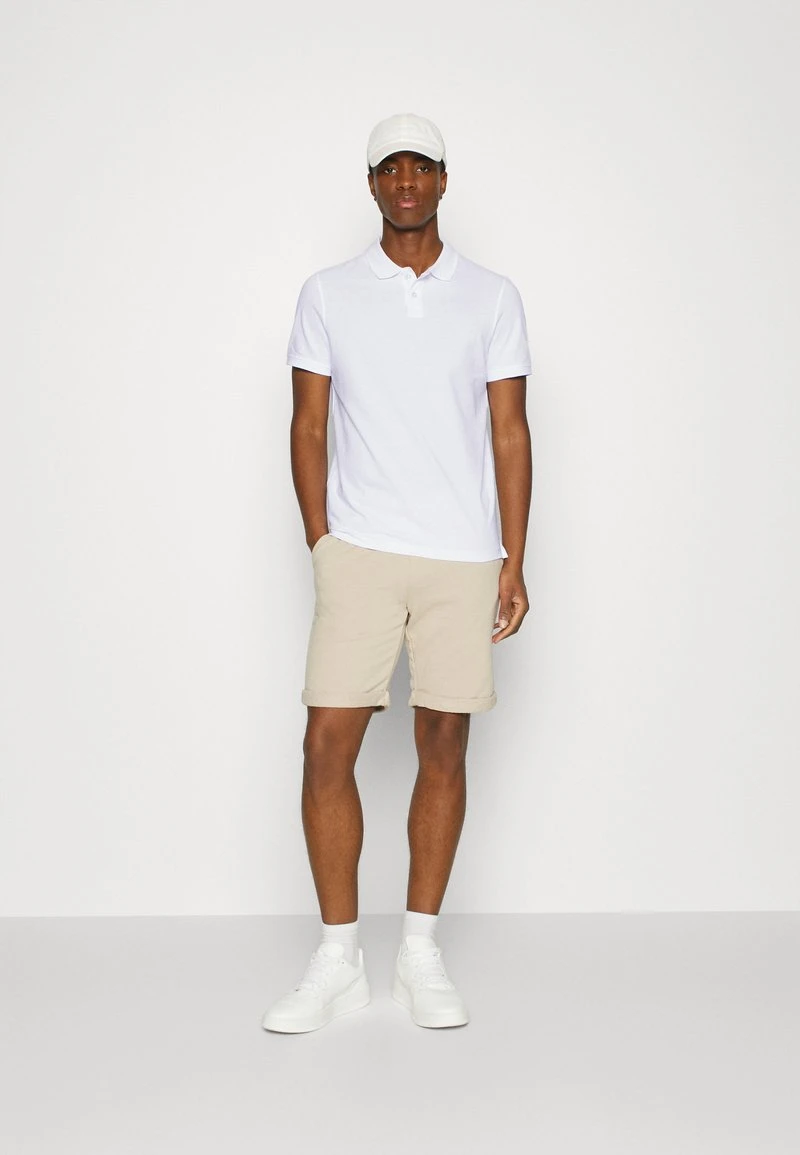 Pier One 3 PACK - Poloshirt - Bordeaux/white/dark Blue 3 Pier One 3 PACK - Poloshirt - Bordeaux/white/dark Blue