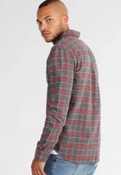 Pier One Hemd - Grey/coral 10 Pier One Hemd - Grey/coral -Pier One 62192d2e542d4a69a08273483006118b