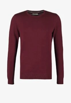 Pier One BASIC CREWNECK - Strickpullover - Bordeaux -Pier One 85d6d8a383134993bde44fb81e406306