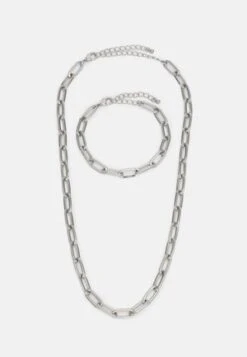 Pier One 6 PACK - Halskette - Silver-coloured -Pier One 9ca045e6c58a4906889aa4d1d912177a