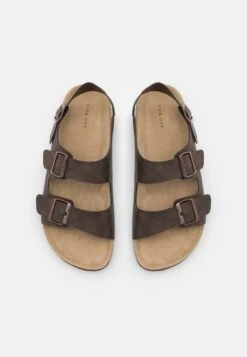 Pier One UNISEX - Riemensandalette - Dark Brown -Pier One a689817c07e34f47aa63a98de89f094a