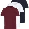Pier One 3 PACK - T-Shirt Basic - White/dark Blue/red 2 Pier One 3 PACK - T-Shirt Basic - White/dark Blue/red -Pier One b22996cf8ea74e22b29cab897962d0ba