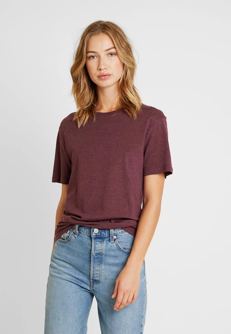 Pier One T-Shirt Basic - Bordeaux Melange 6 Pier One T-Shirt Basic - Bordeaux Melange – Bild 4