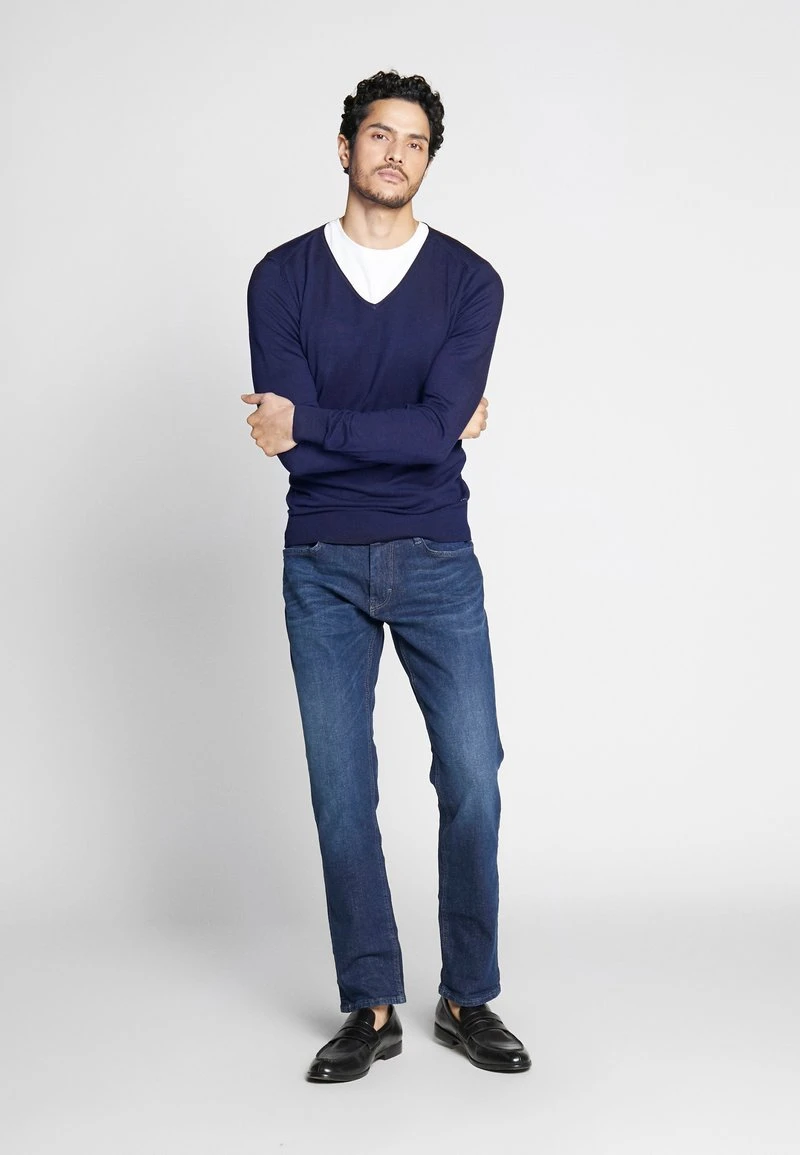 Pier One 4 PACK - T-Shirt Basic - Black/white/blue 8 Pier One 4 PACK - T-Shirt Basic - Black/white/blue – Bild 6