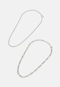 Pier One SET - Halskette - Silver-coloured -Pier One dc536fad5c54433bbebbb500401f9c06