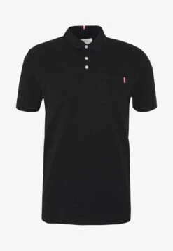 Pier One TRICOLORE TRIM POLO - Poloshirt - Black -Pier One e404807e1e204940957c687903f2c960 1