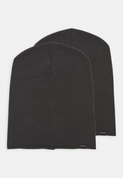 Pier One UNISEX 2 PACK - Mütze - Black/grey -Pier One e50b8580c4fa40d19083df30a9f3b419