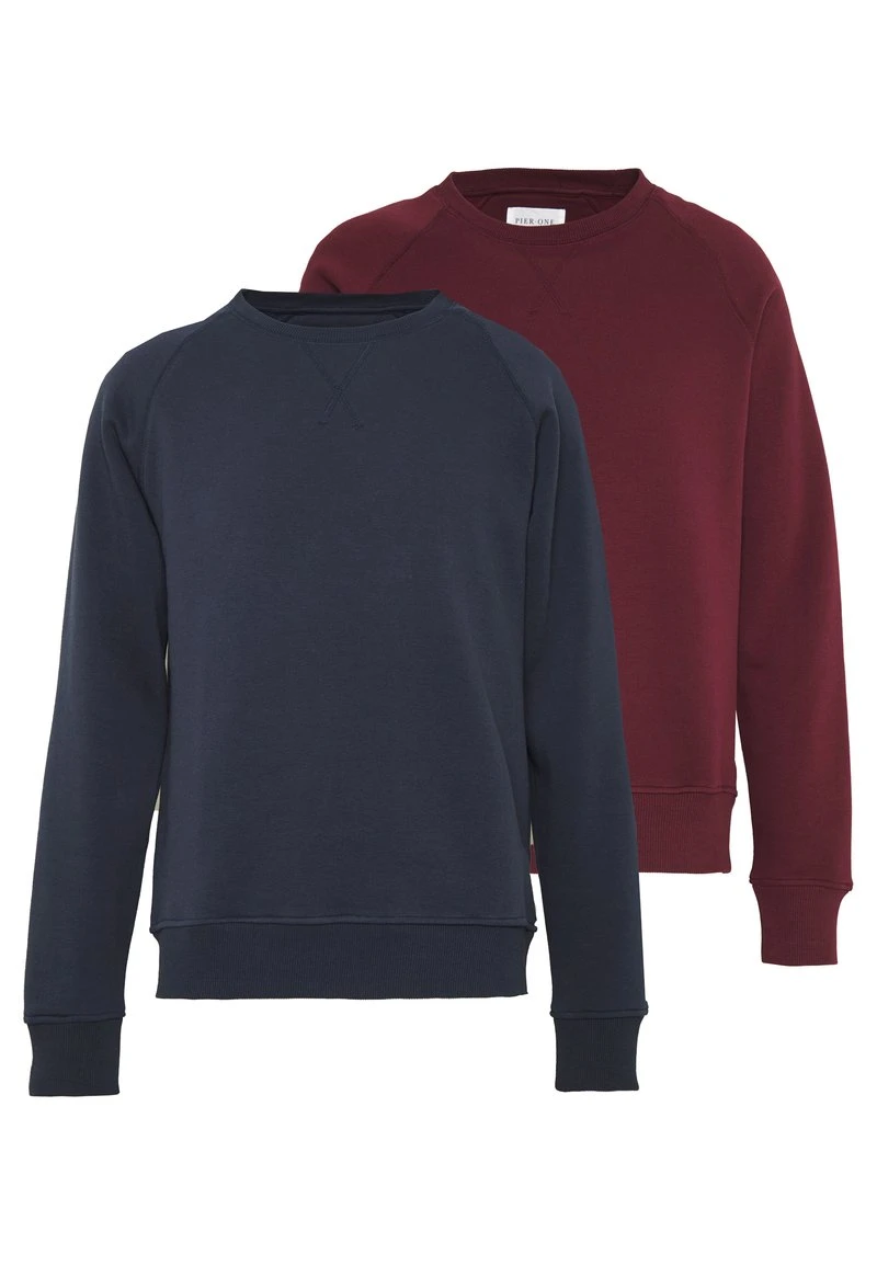 Pier One 2 PACK - Sweatshirt - Dark Blue/bordeaux 8 Pier One 2 PACK - Sweatshirt - Dark Blue/bordeaux – Bild 6