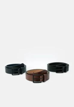Pier One 3 PACK UNISEX - Gürtel - Black/brown /cognac -Pier One ee37423f2185415eafccaa9aac4ff94e 4