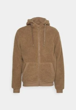 Pier One BORG ZIP-UP JACKET - Fleecejacke - Dark Green -Pier One f1b9950d7cb9410eb6aef1dd88daa0f5