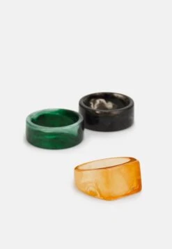 Pier One 3 PACK - Ring - Black/green/orange 10 Pier One 3 PACK - Ring - Black/green/orange -Pier One fa3f2614c06648be9f9108cc78d74ab1